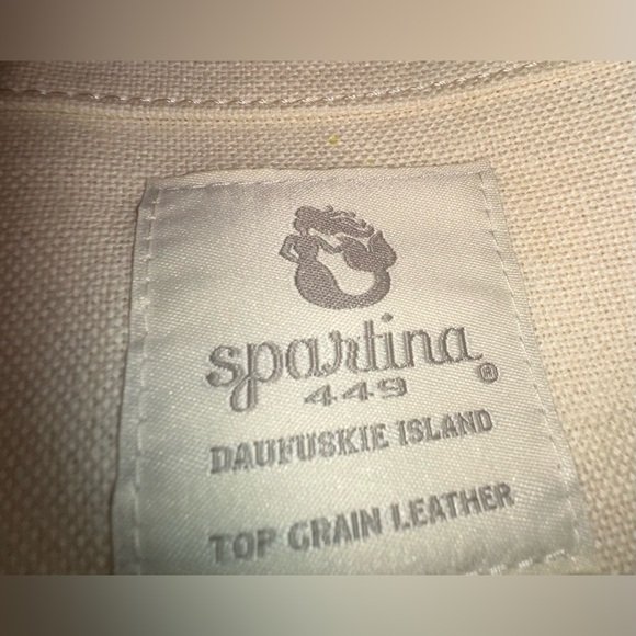 Authentic Spartina 449 Pepper Hall Woodblock Pink and Tan Embroidered Tote! NWT - Picture 11 of 11